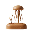 JHISEN Handcrafted Wooden Jellyfish Automaton | Kinetic Desk Sculpture